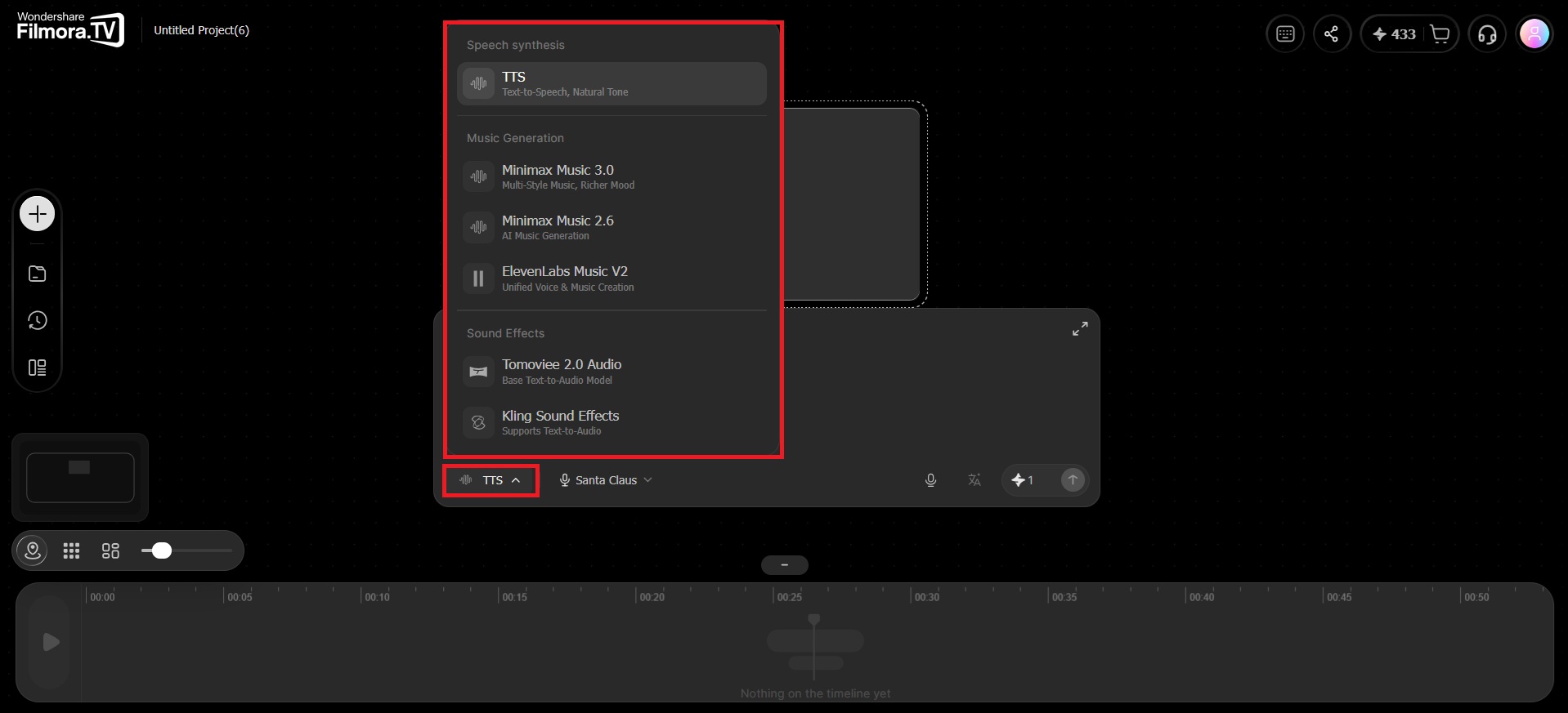 select ai audio tool
