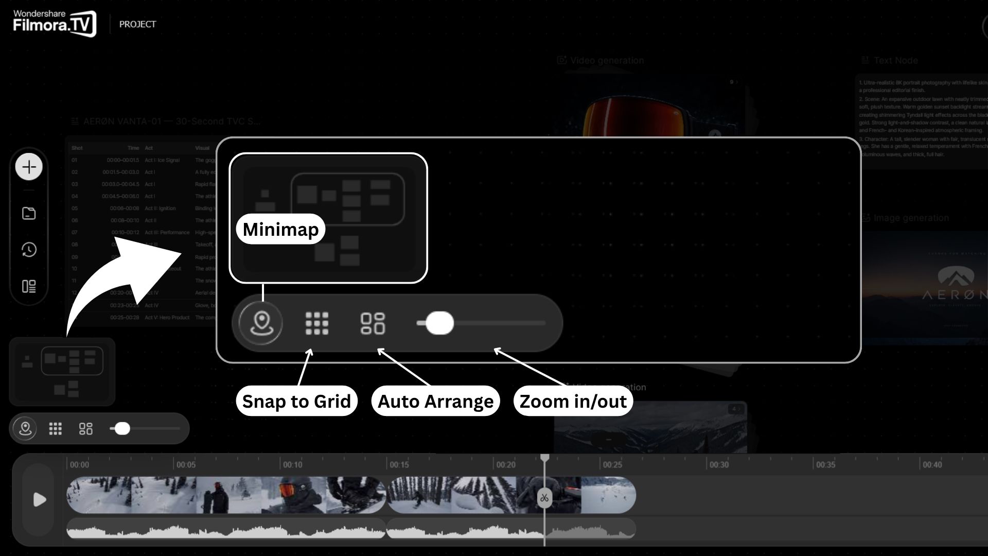 filmora.tv canvas navigation tool