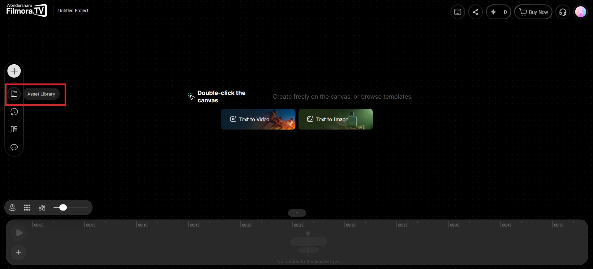 open the team asset library